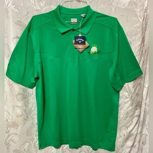 Callaway C-Tech Parakeet Green Golf Polo Shirt XL